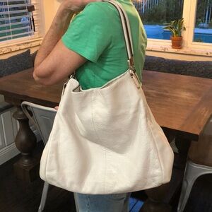 Large Coach Madison Phoebe leather tote, plenty of room.